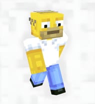 Homer Simpson Skin (Image via SkinsMC)