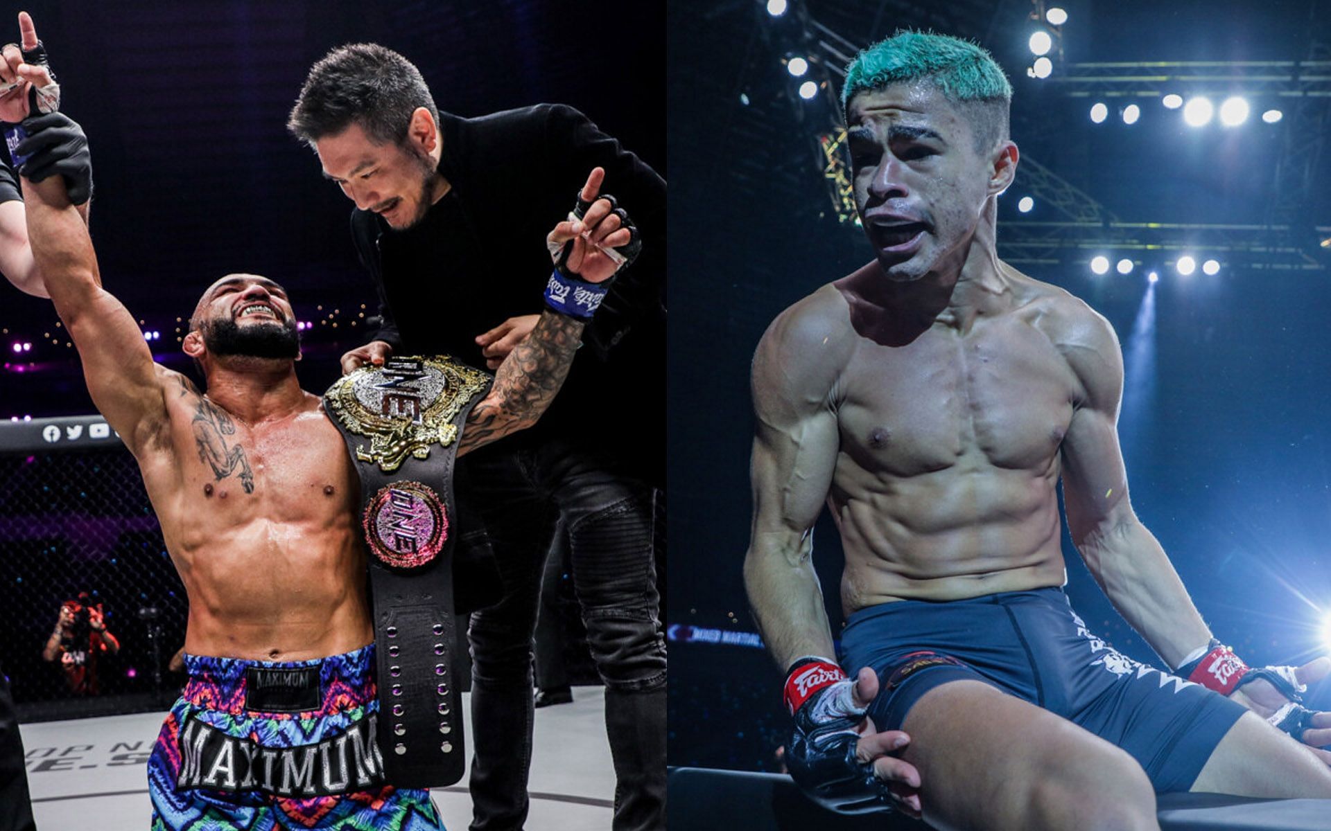 Fabricio Andrade (Right) wants John Lineker (Left) right away. | [Photos: ONE Championship]