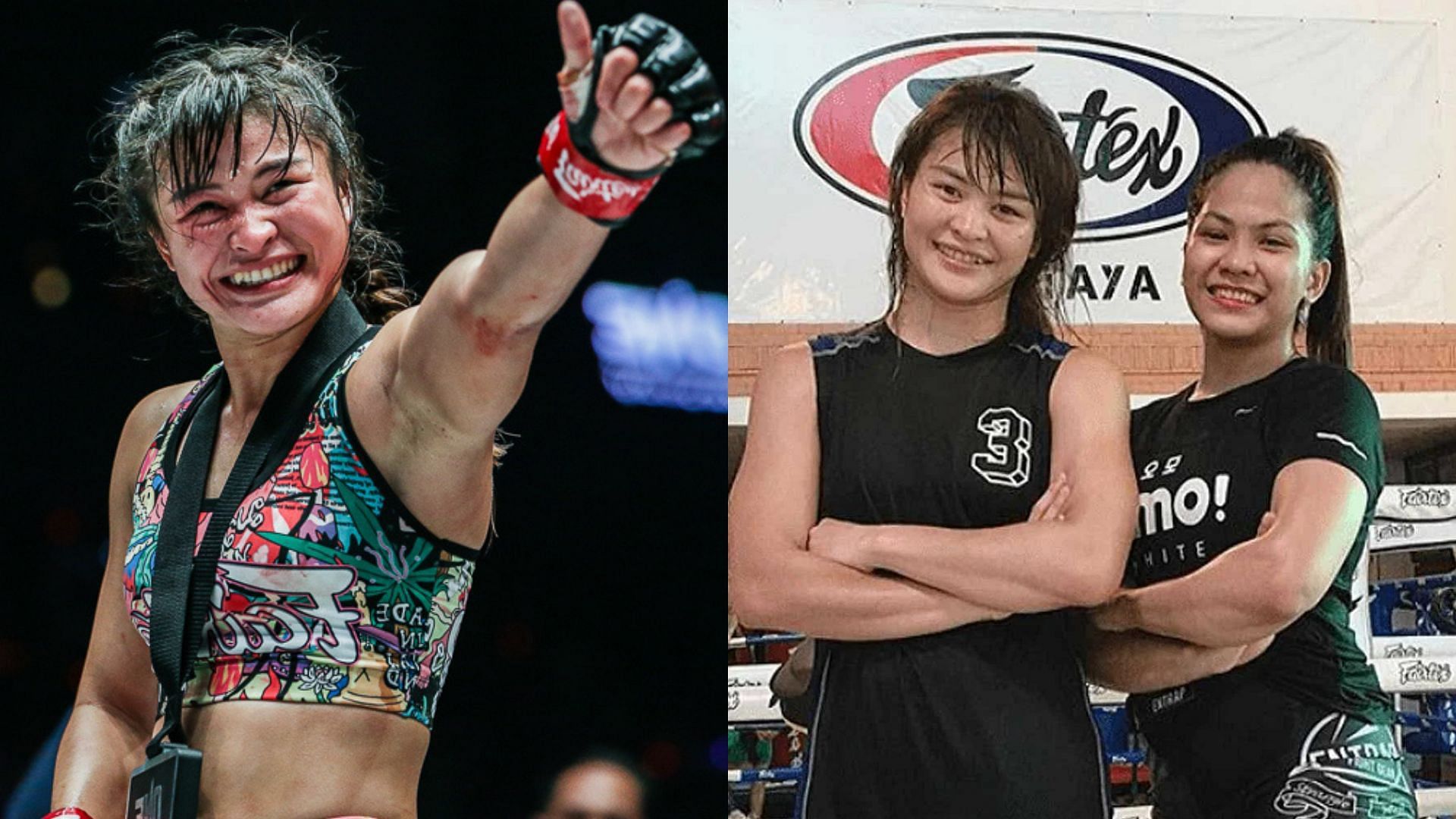 Stamp Fairtex (L) says there is a &#039;big possibility&#039; she&#039;ll fight Denice Zamboanga (R)