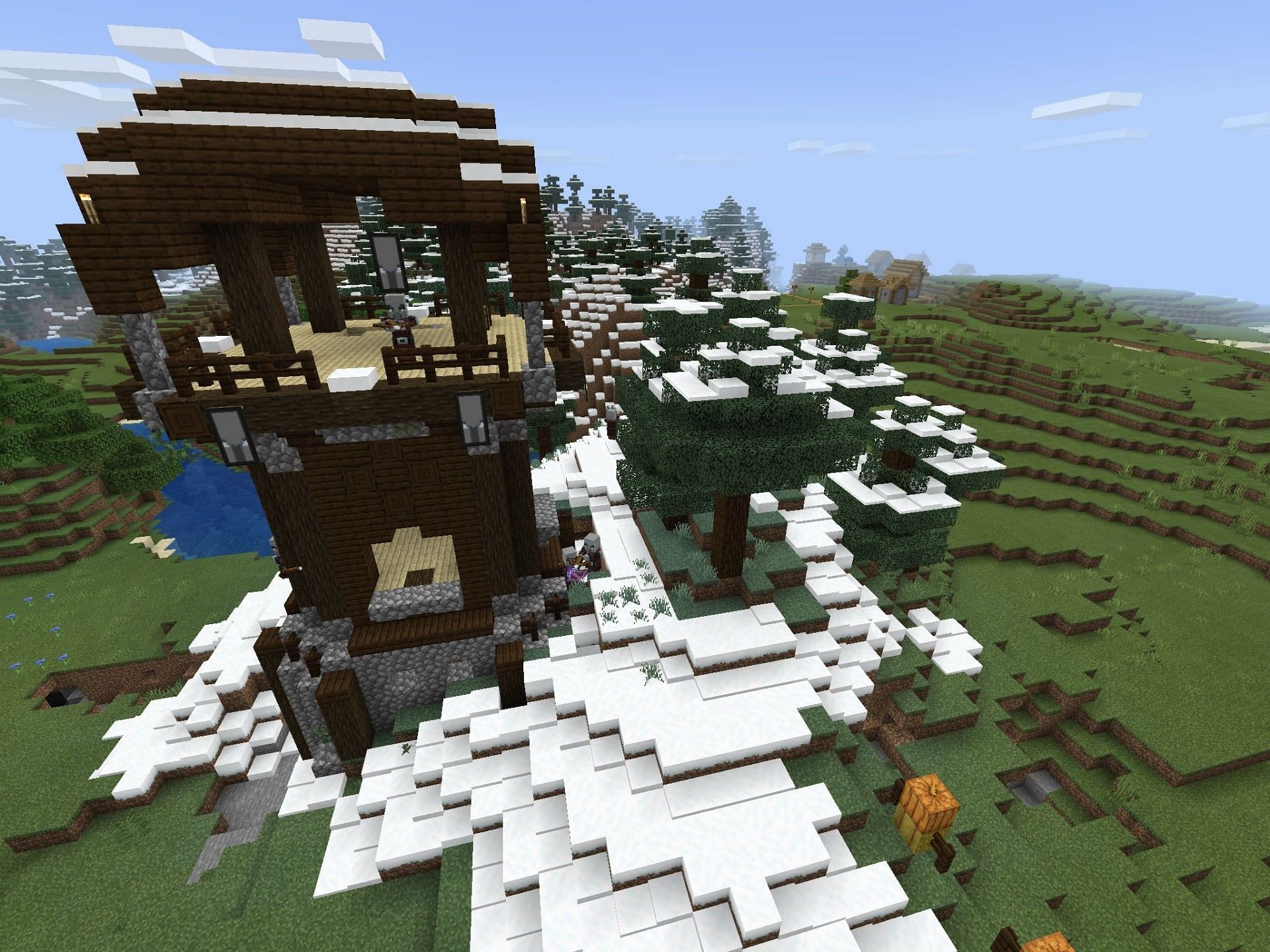 Pillager Outpost (Image via Minecraft Seed HQ)