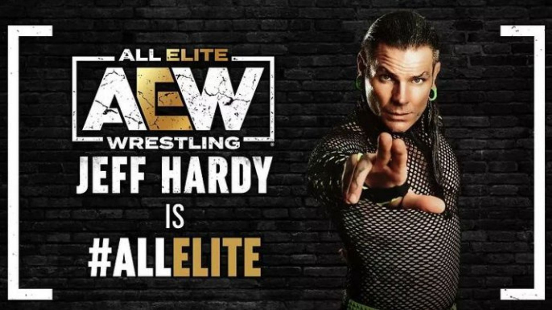 Jeff Hardy was announced as All-Elite shortly after his Dynamite debut