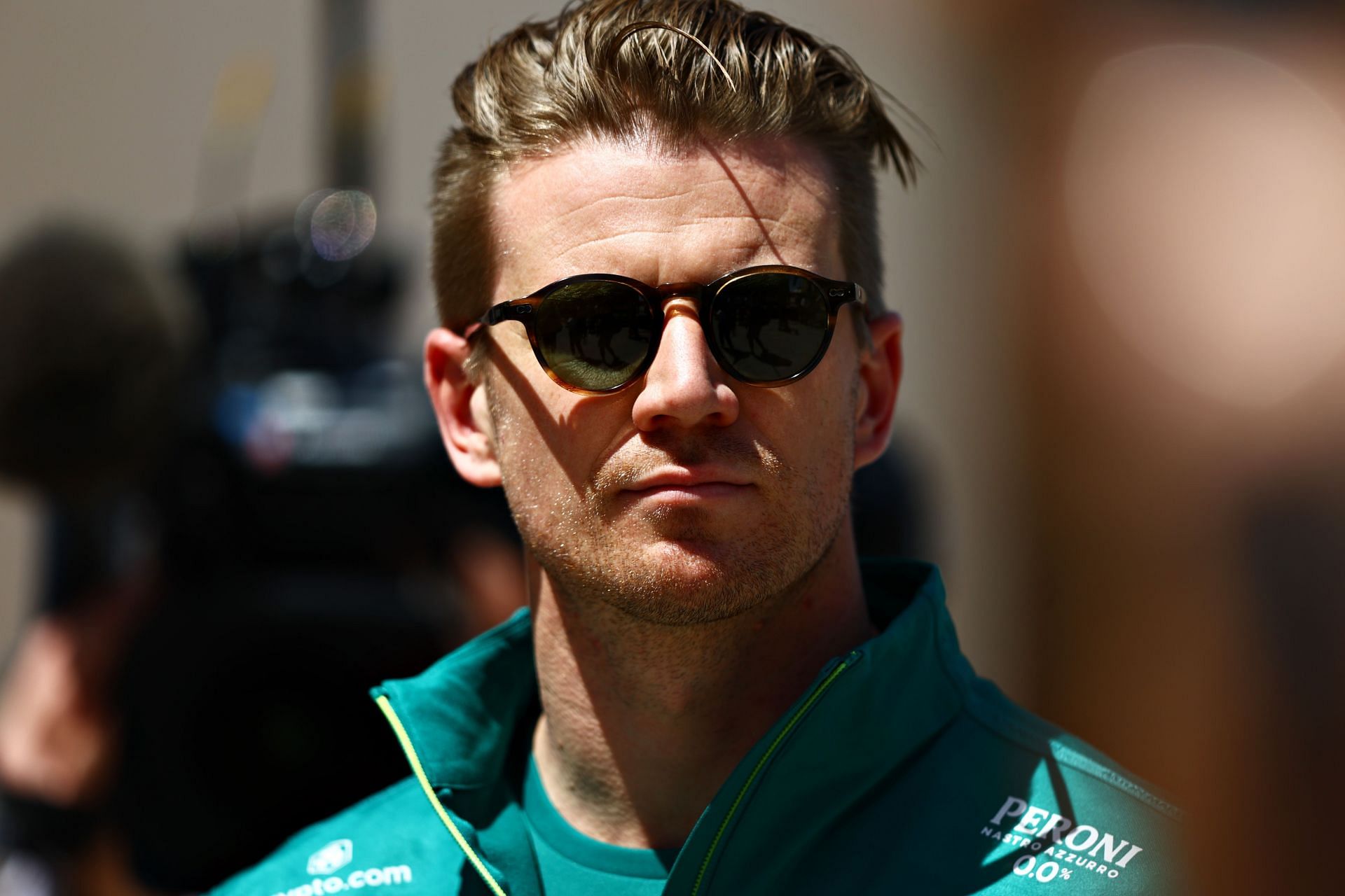 Nico Hulkenberg in the F1 paddock in Bahrain (Photo by Mark Thompson/Getty Images)