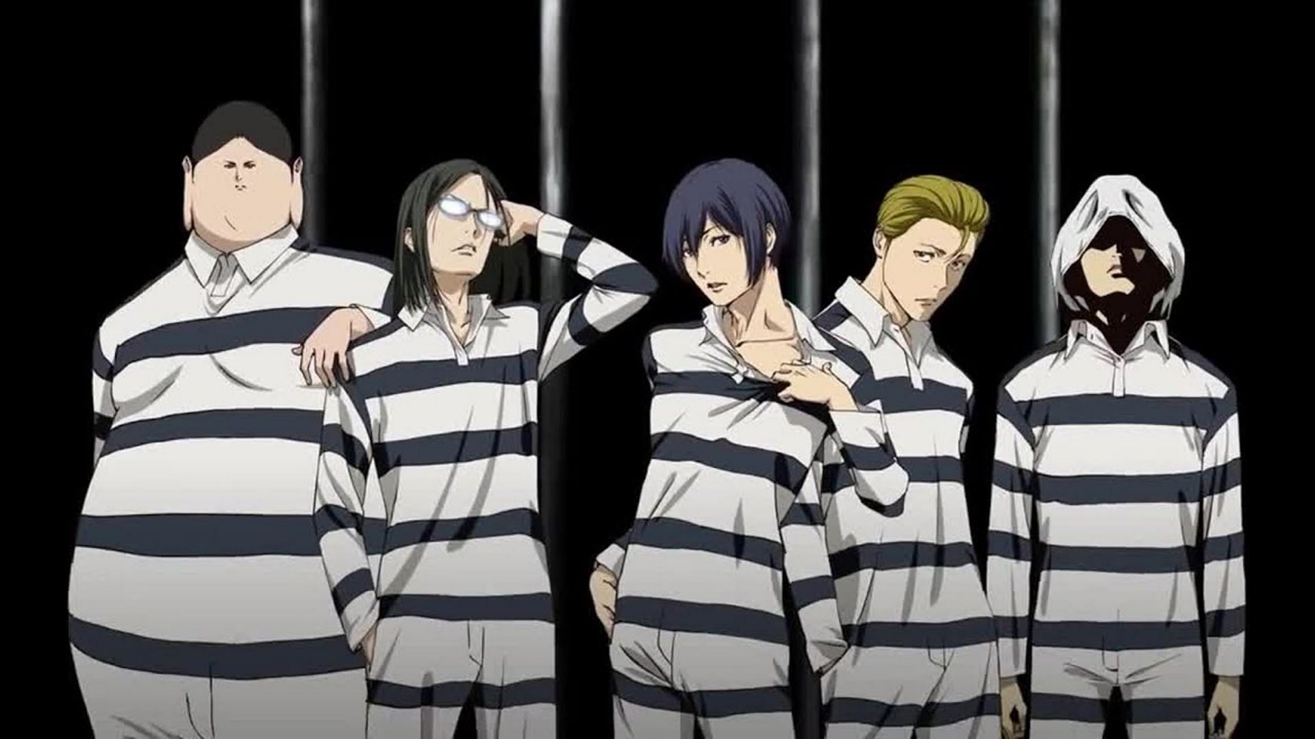 All Key characters of Prison School as seen in the anime (Image via J.C.Staff)