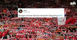 "What a cheap shot" - Liverpool fans frustrated with 'disgusting' Brighton player for his 'murderous intentions'