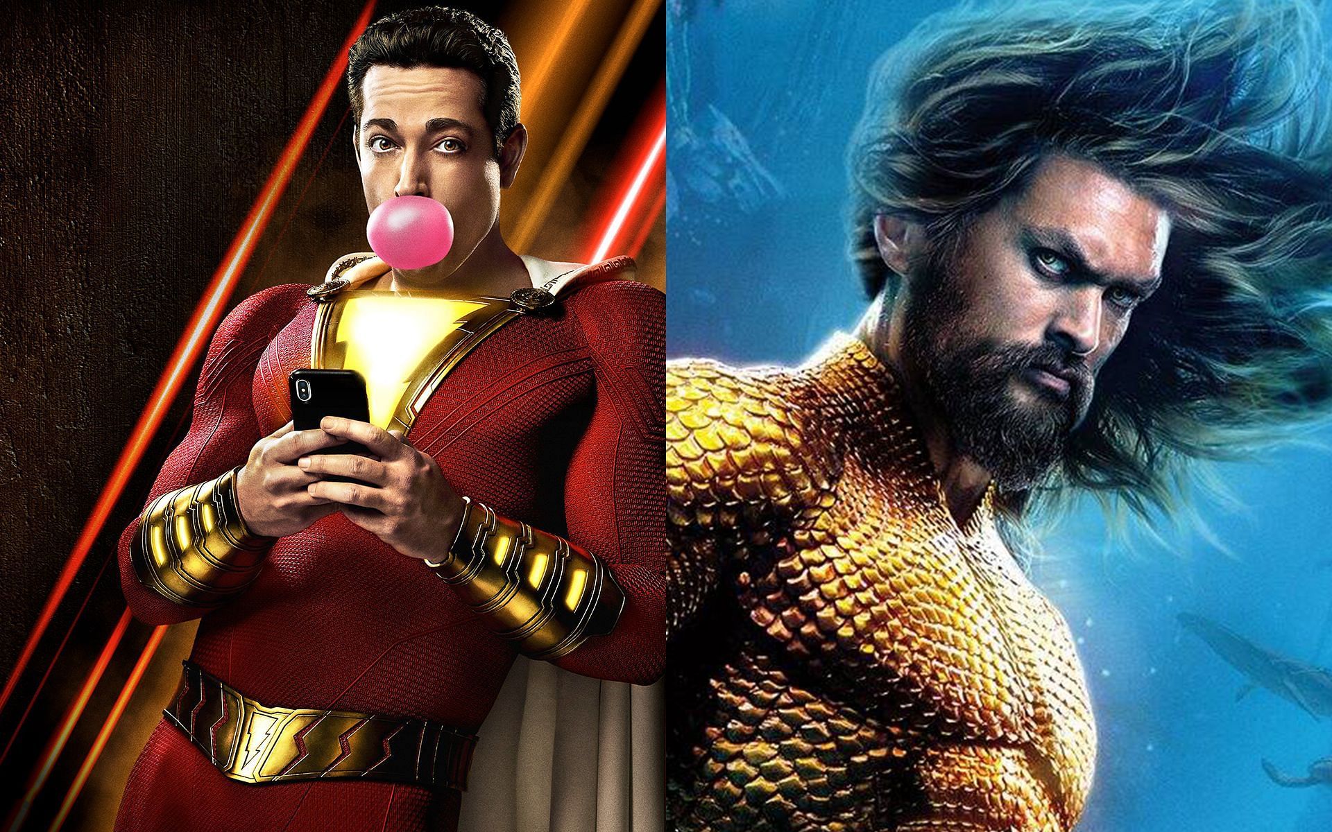 The release date for Shazam 2 has been pushed forward by six months, pushing back movies like The Flash, Black Adam, and Aquaman 2. (Image via IMDb)