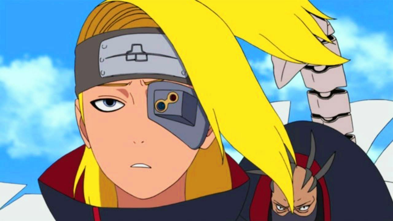 Deidara, as seen in the anime, Naruto (Image via Sportskeeda)