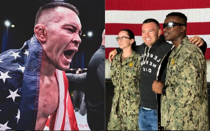 Was Colby Covington in the military?