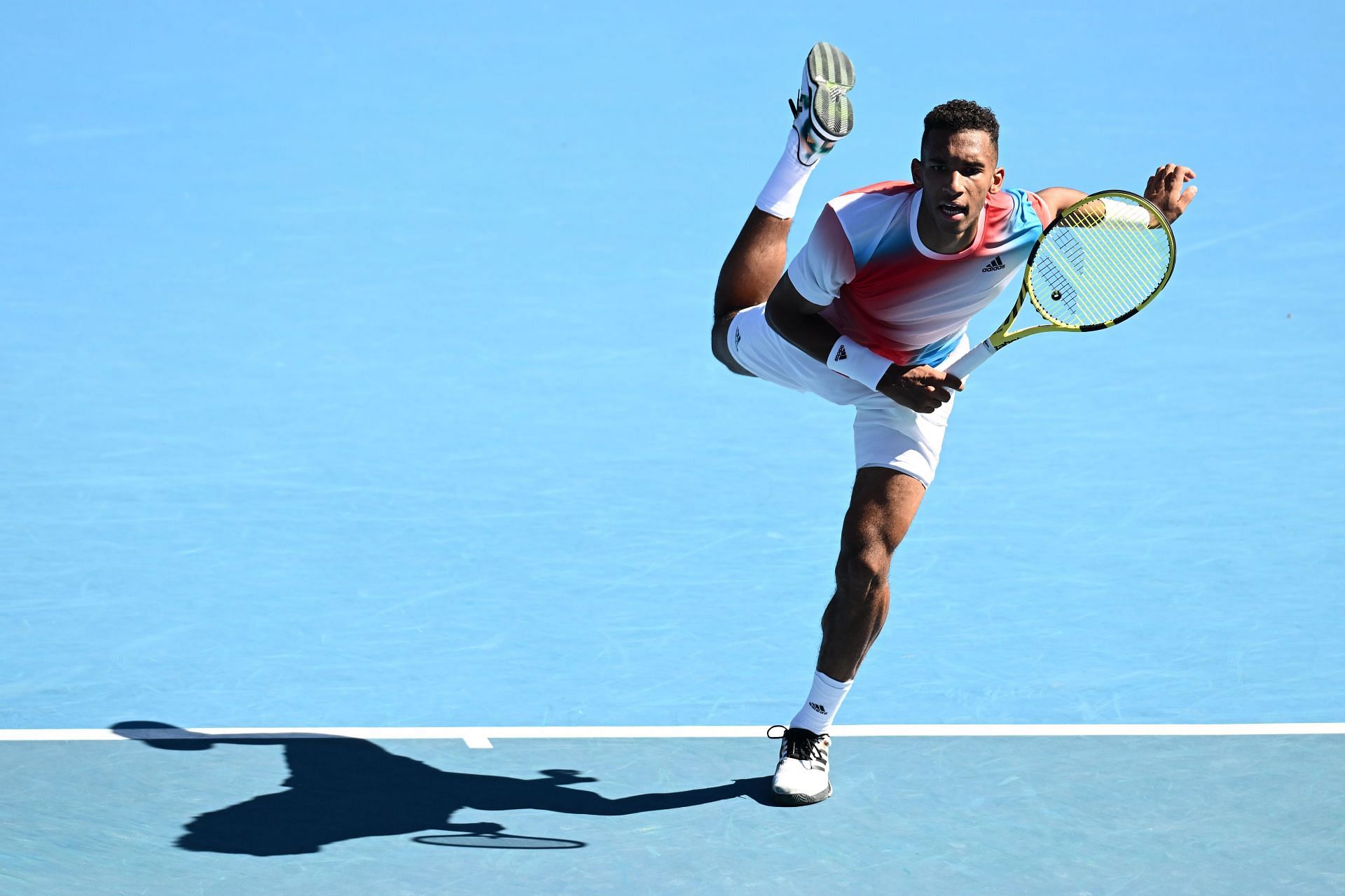 Auger-Aliassime at the 2022 Australian Open.