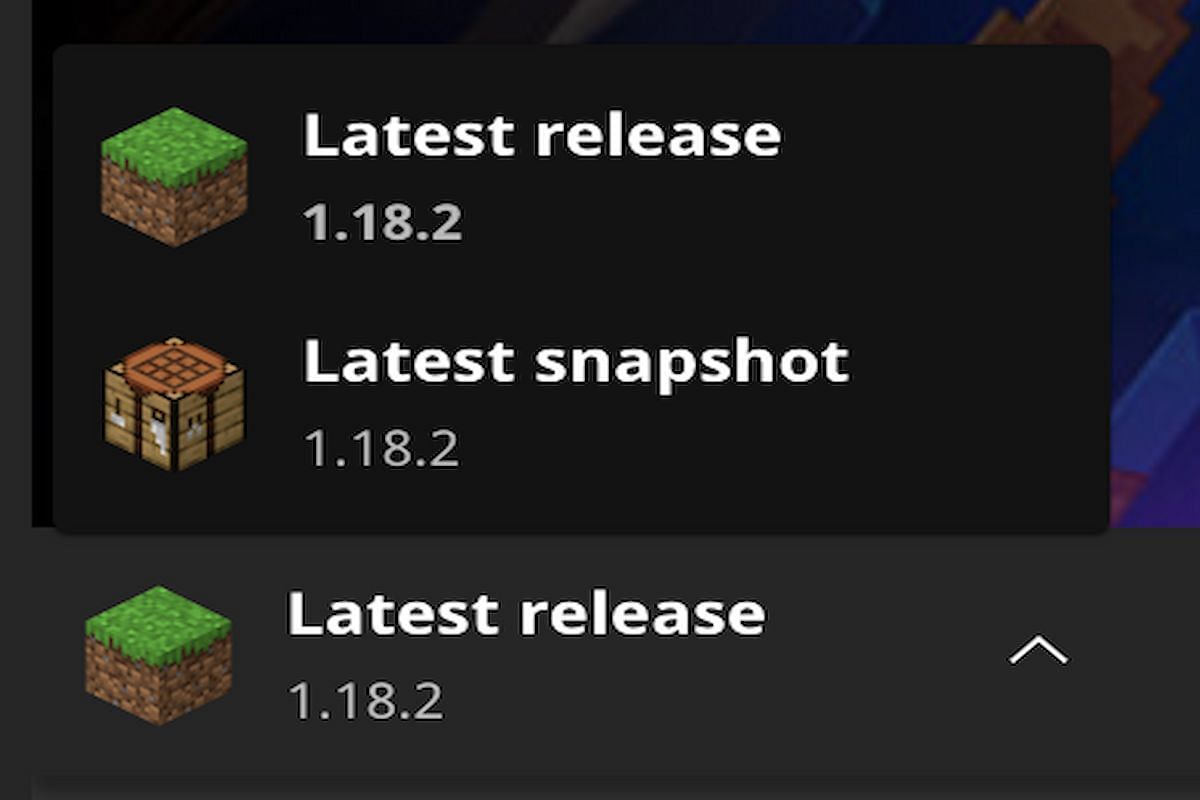 If correctly installed, the Launcher will display a selection that says Optifine that players can select instead of the latest release or latest snapshot options (Image via Minecraft)