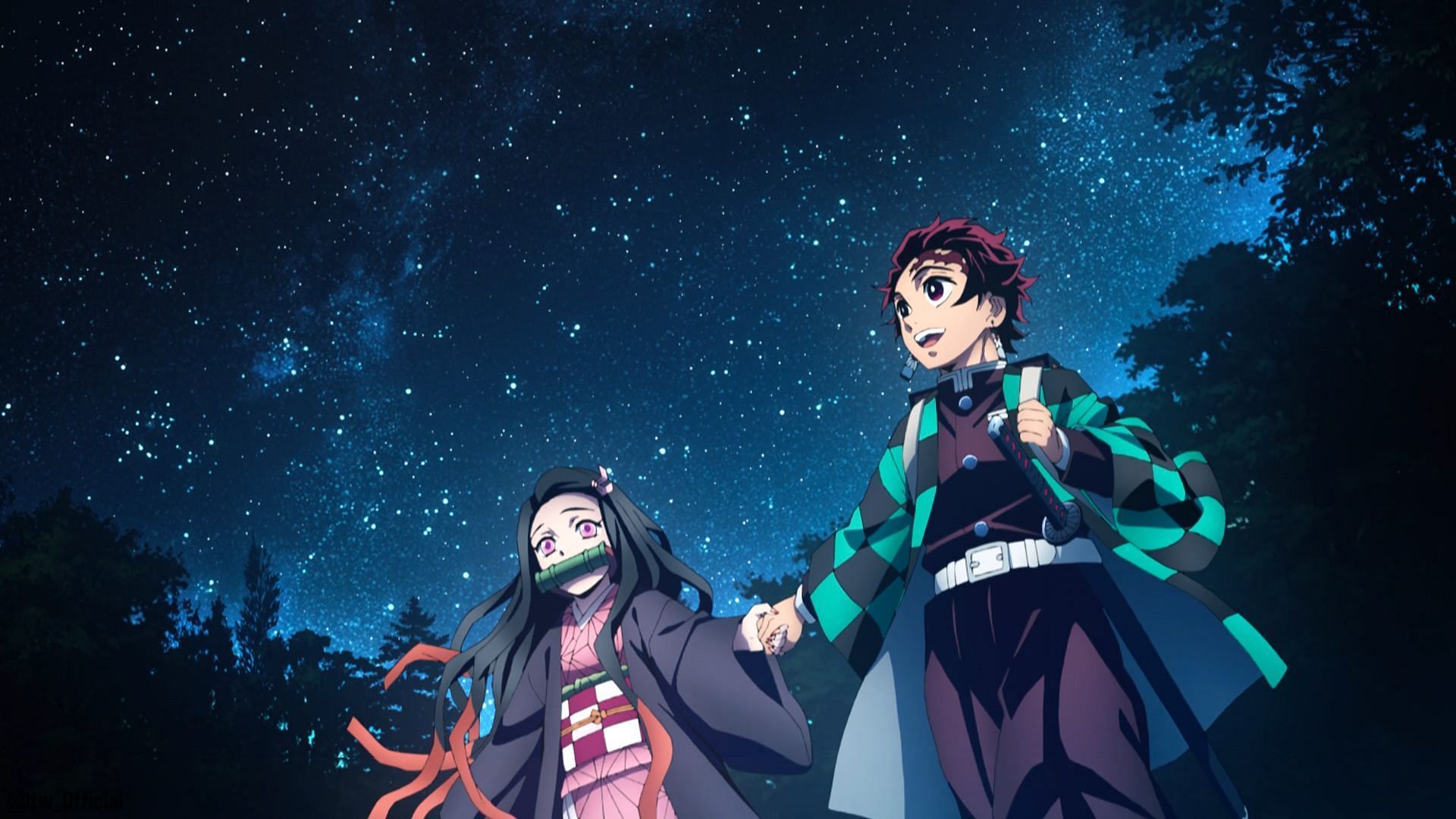 Nezuko and Tanjiro as seen in Demon Slayer (Image Via Ufotable)