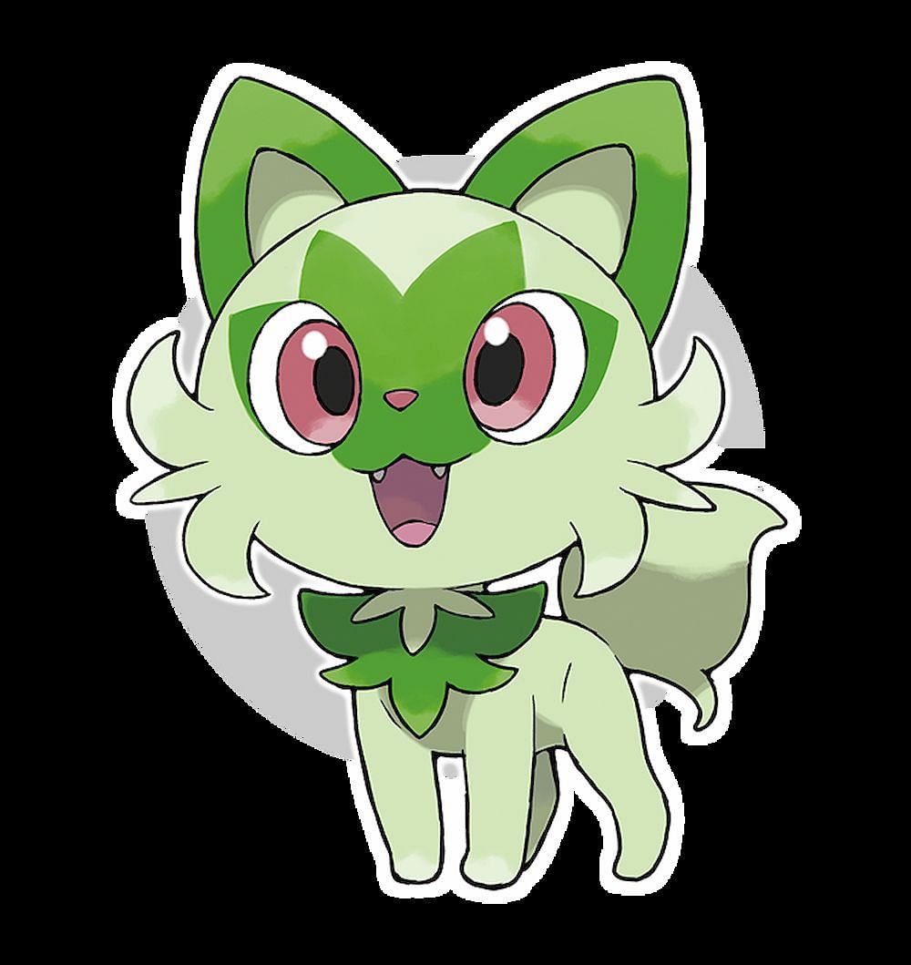 Sprigatito is a cute Grass Type cat Pok&eacute;mon new to Pok&eacute;mon Scarlet and Violet (Image via The Pok&eacute;mon Company)