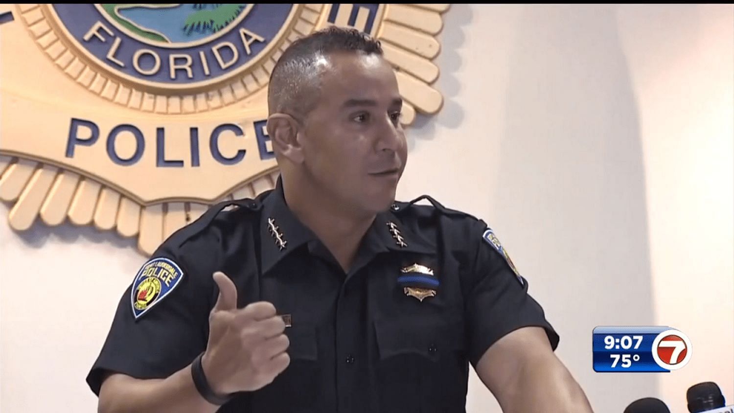 Larry Scirotto has been fired after taking part in discriminatory practices in Fort Lauderdale Police Department (7News/YouTube)