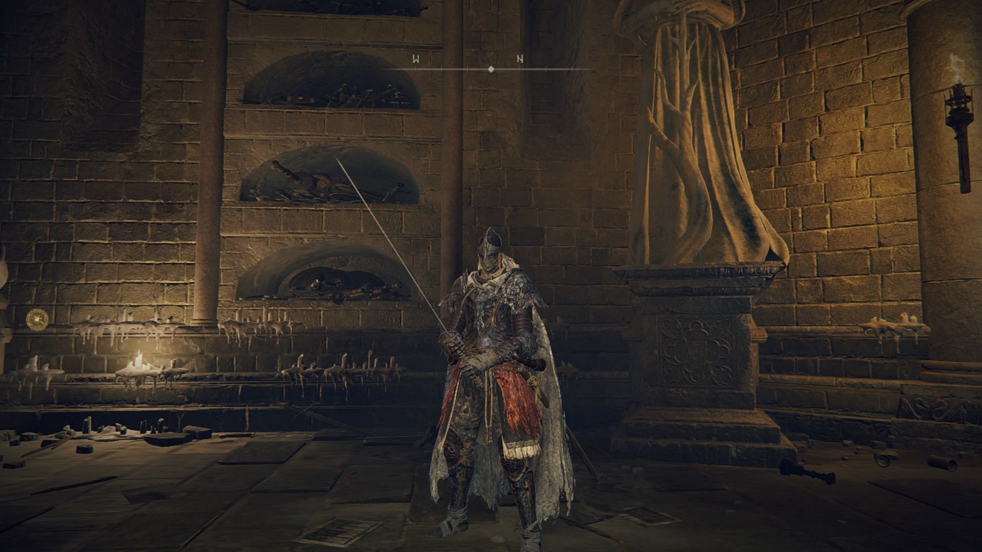 The Raging Wolf set is a really good medium weight armor to obtain (Image via Elden Ring)