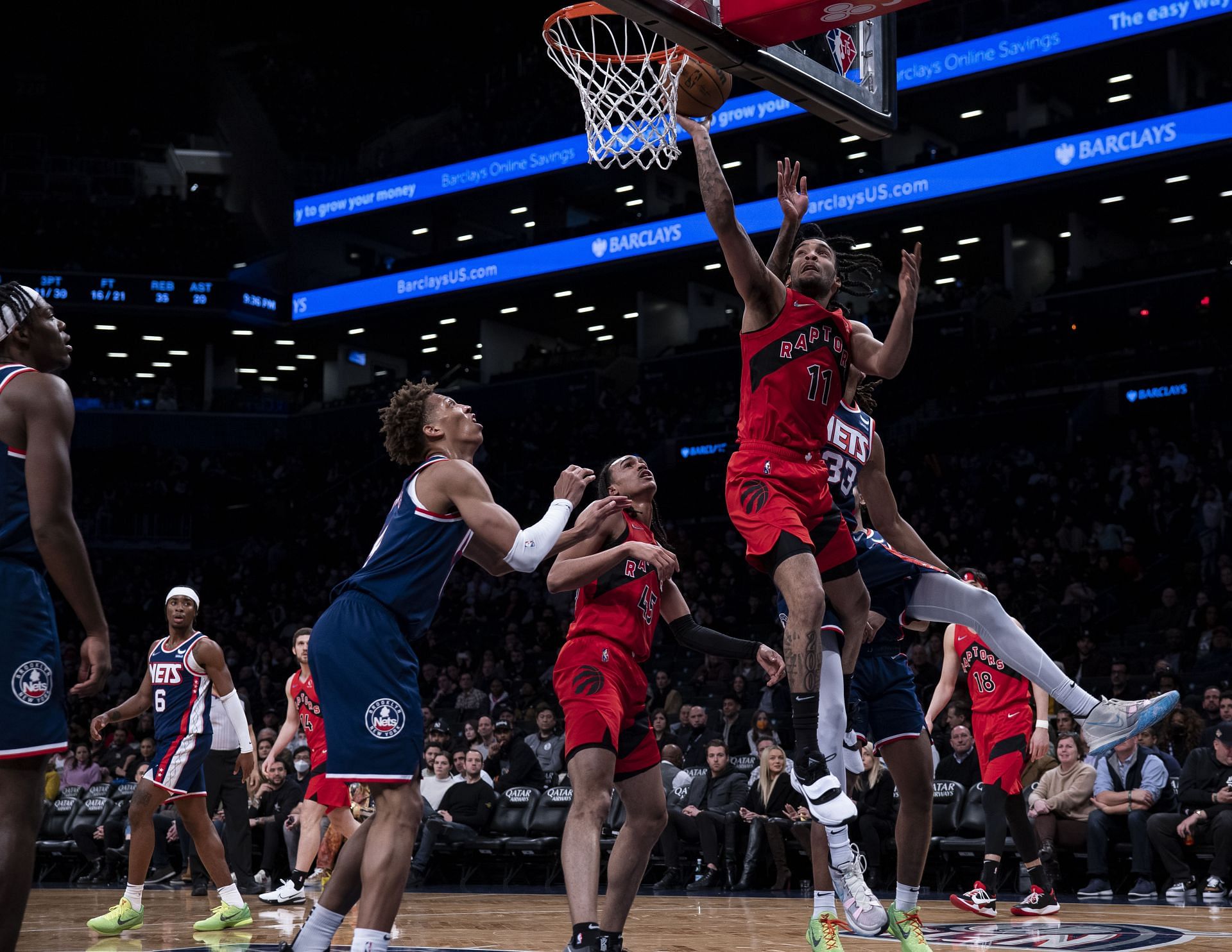 Scenes from the Toronto Raptors v Brooklyn Nets game