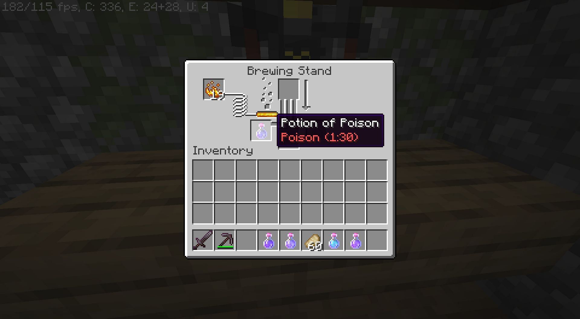 Poison (Image via Minecraft)