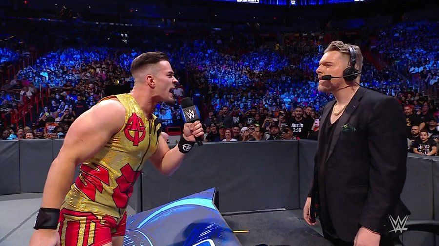 Austin Theory declared himself as Pat McAfee&#039;s WrestleMania 38 opponent
