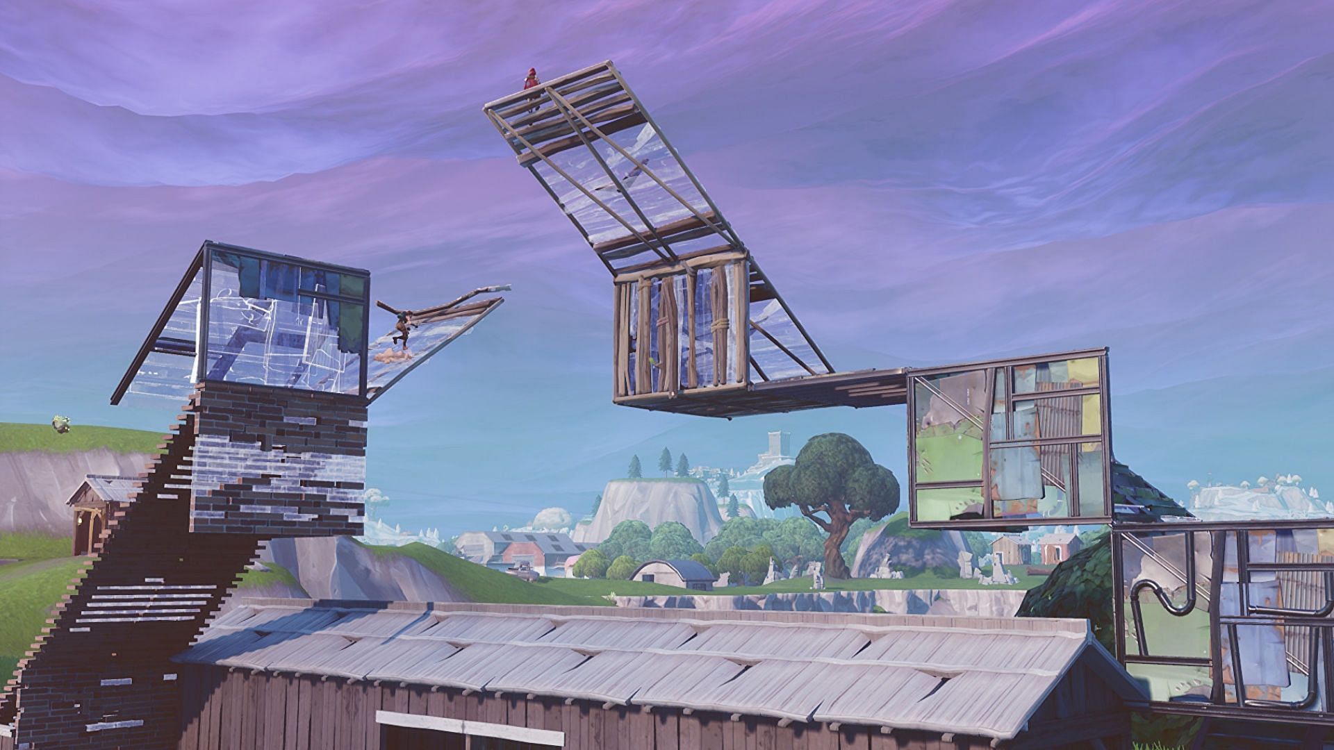 The building exploit is a result of the new movement mechanics in the game (Image via Epic Games)