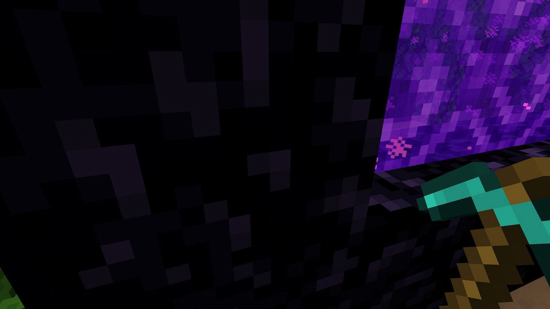 Players can farm obsidian to gain access to large quantities of it much faster than normal methods (Image via Minecraft)