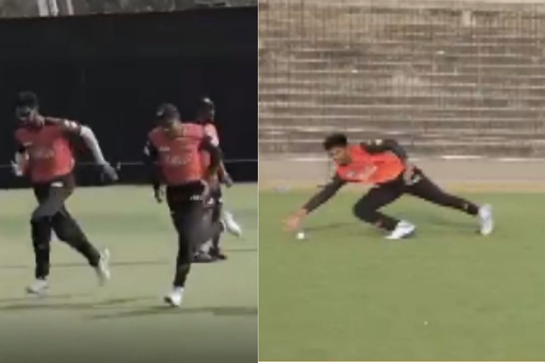 SRH have begun their preparations for the IPL 2022 (PC: SRH Twitter)