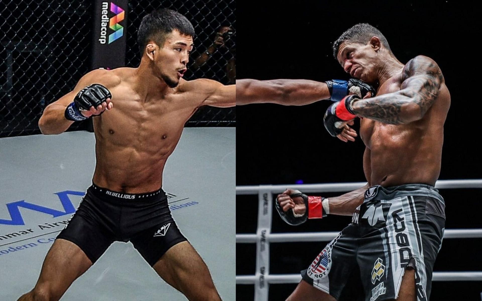 Yuya Wakamatsu (left) plans to knock out ONE flyweight champion Adriano Moraes (right) at ONE: X. (Images courtesy of ONE Championship)