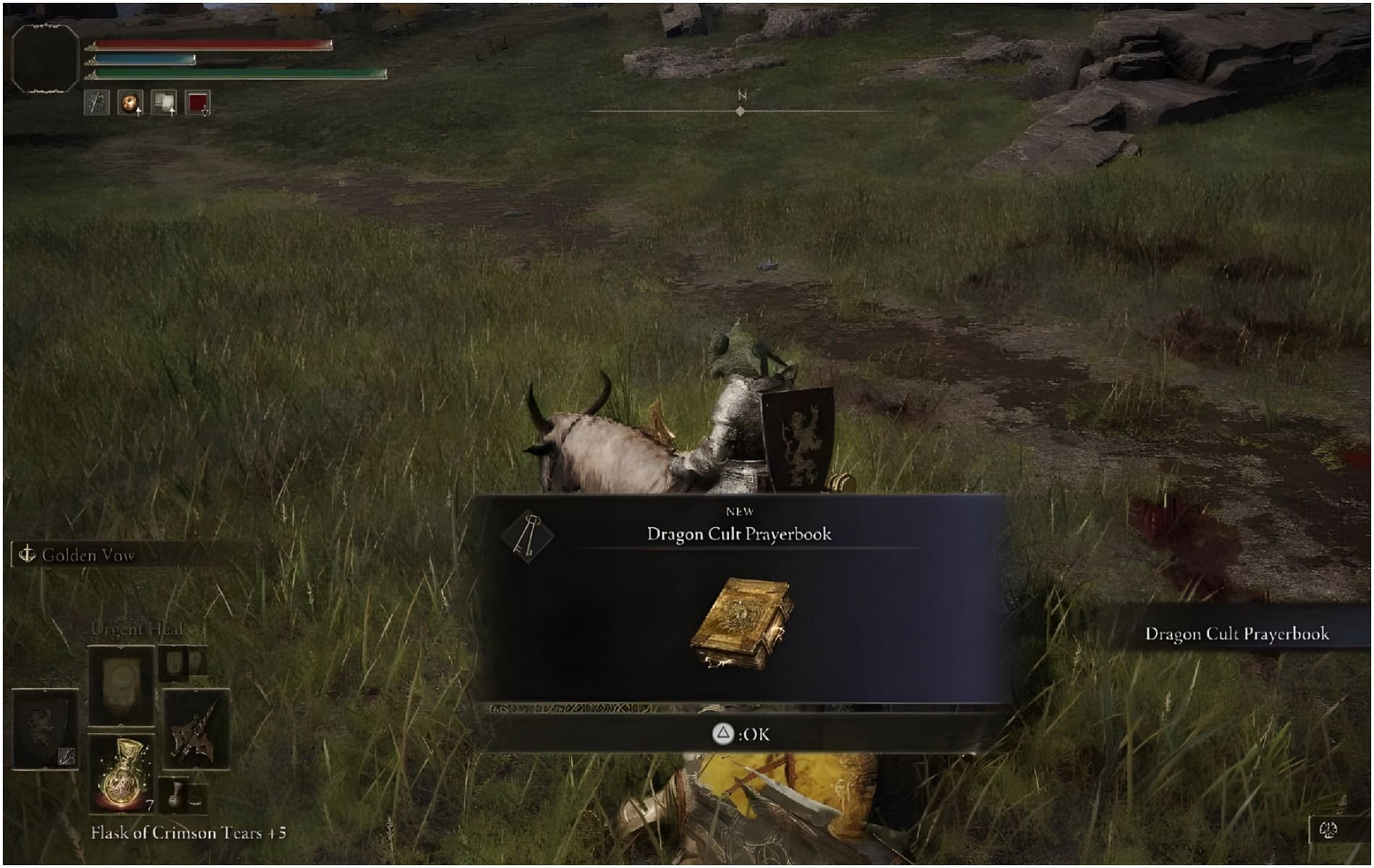 Getting the Dragon Cult Prayerbook in Elden Ring (Image via YouTube/Jaiko)