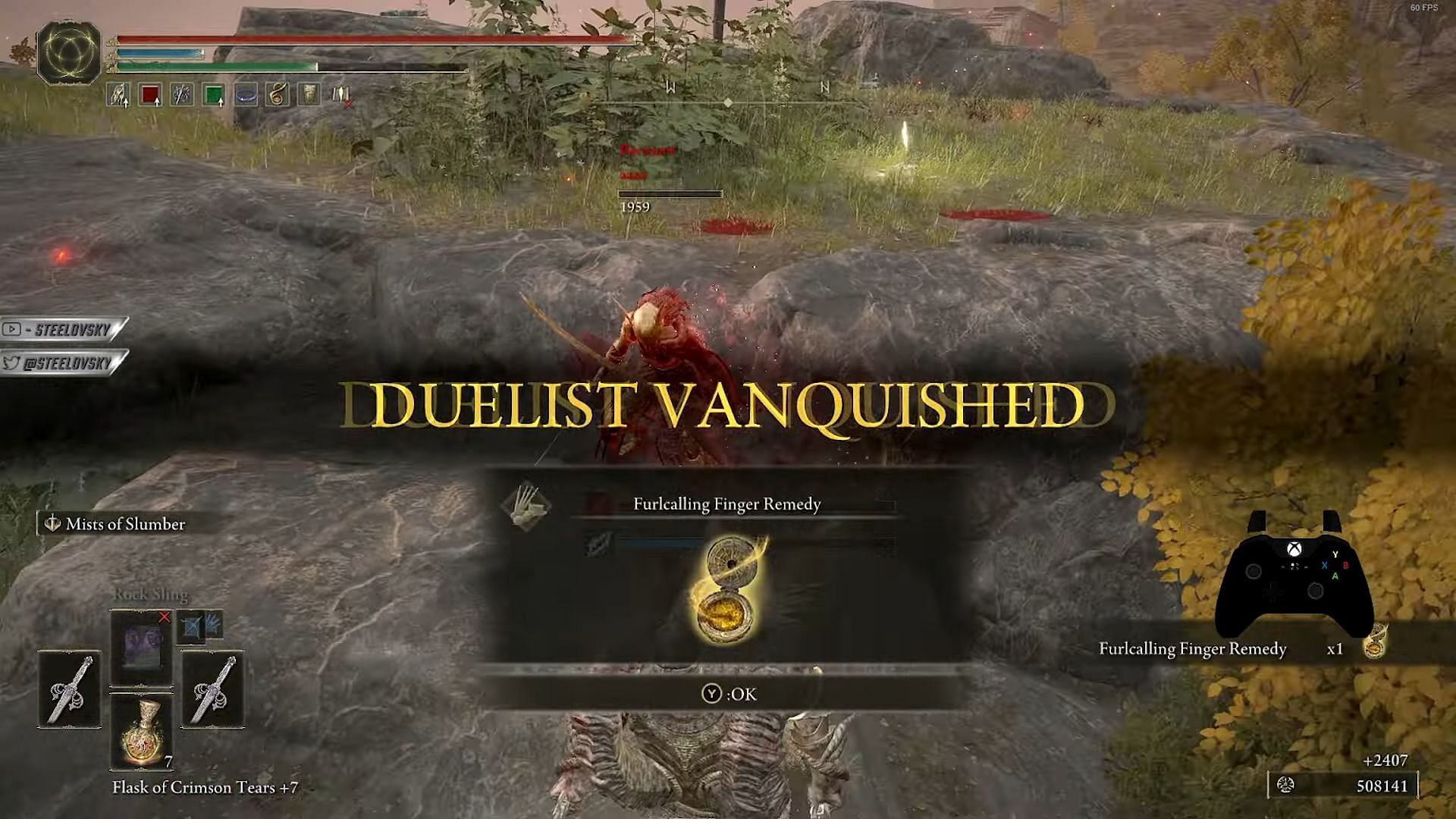 Sword of St. Trina is a gimmicky weapon good for PVP (Image via YouTube/Steelovsky)