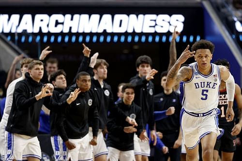 Paolo Banchero is leading the Duke Blue Devils into the Elite 8 of the NCAA tournament.