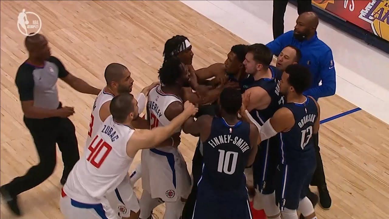 Beverley has gotten under Doncic&#039;s skin a few times in the past. [Photo: YouTube]