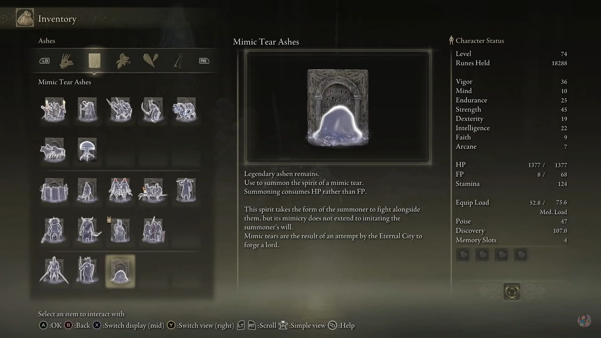 Mimic Tear ash creates a copy of the player to assist in battle (Image via RageGamingVideos/Youtube)