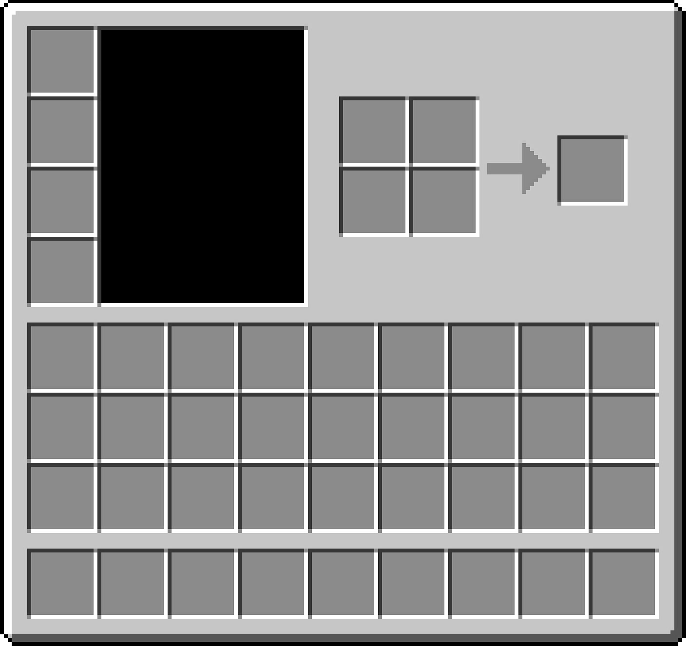 A player&#039;s inventory (Image via Minecraft)