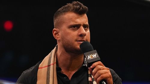 MJF cutting a promo on AEW Dynamite in 2022