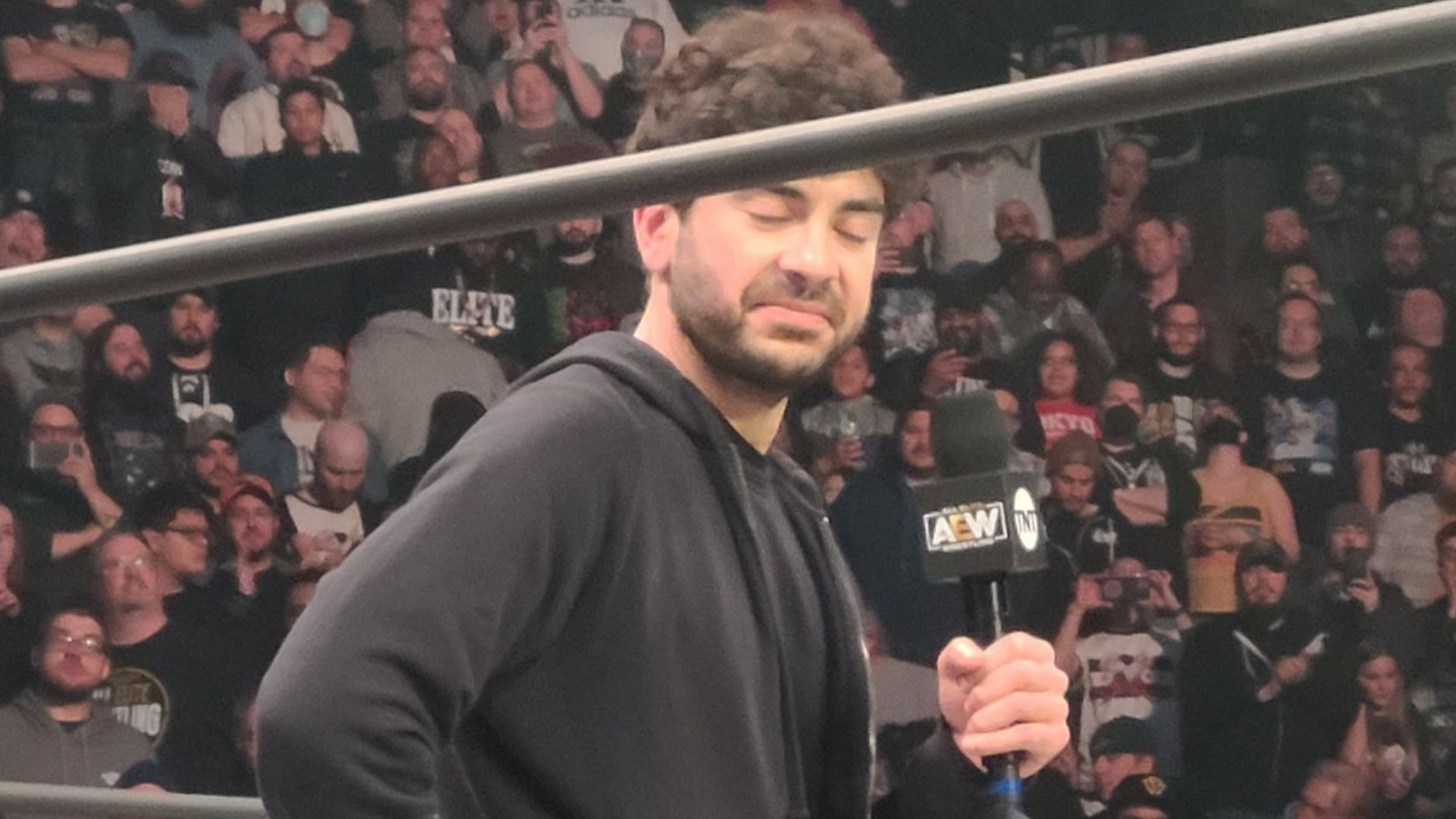 Tony Khan at an AEW Dynamite event in 2021