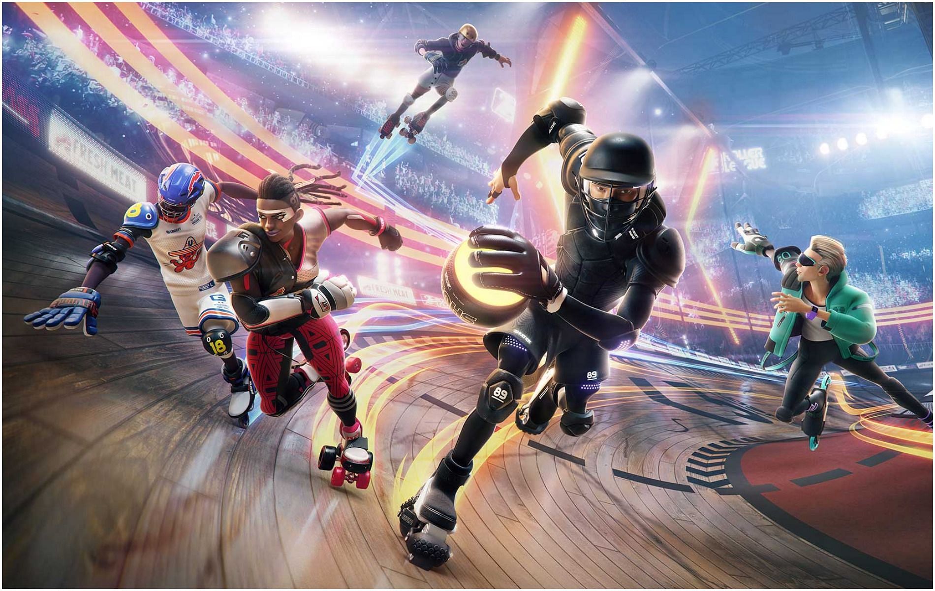 Roller Champions will, unfortunately, be seeing a delay until later this spring (Image via Ubisoft)