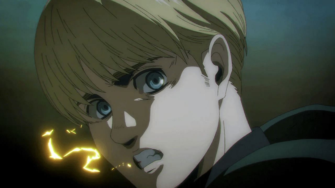 Armin as seen in the series&#039; anime (Image via MAPPA Studios)