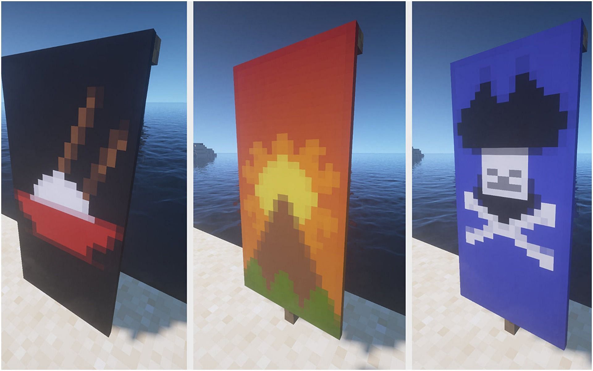 Banners are highly customizable (Image via Minecraft)
