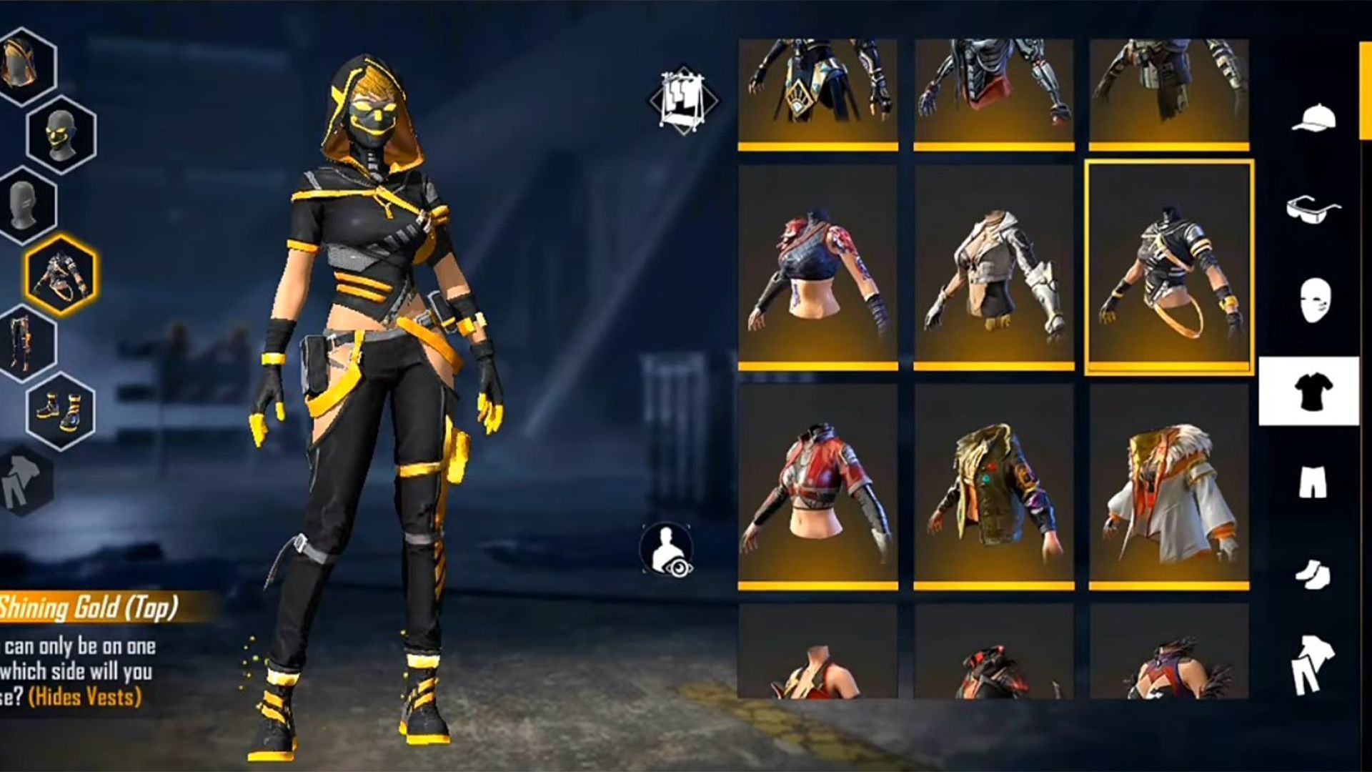 The Shining Gold Bundle (Image via Free Fire)