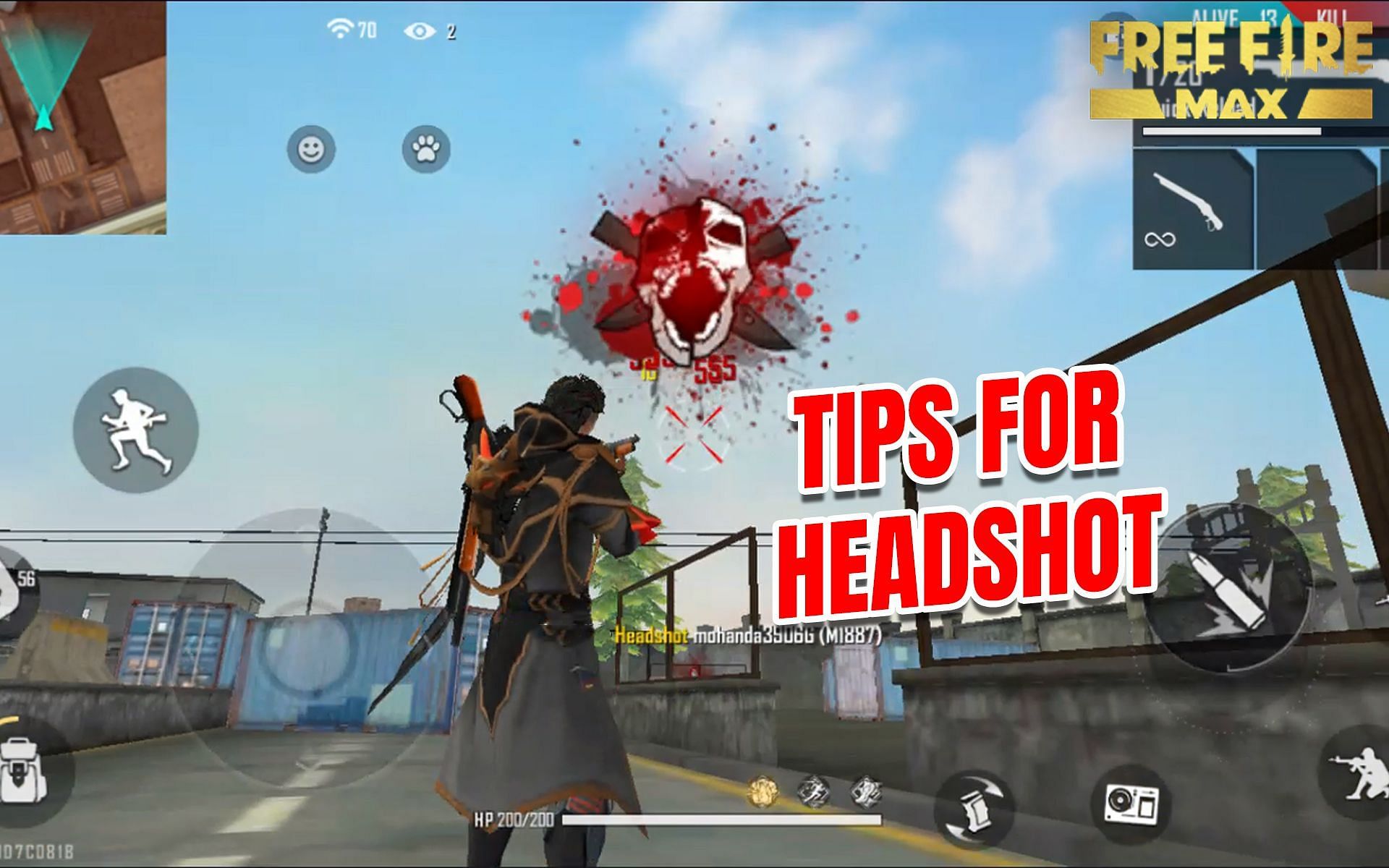 These simple tips will be game-changers when it comes to scoring more headshots in Free Fire MAX (Image via Sportskeeda)