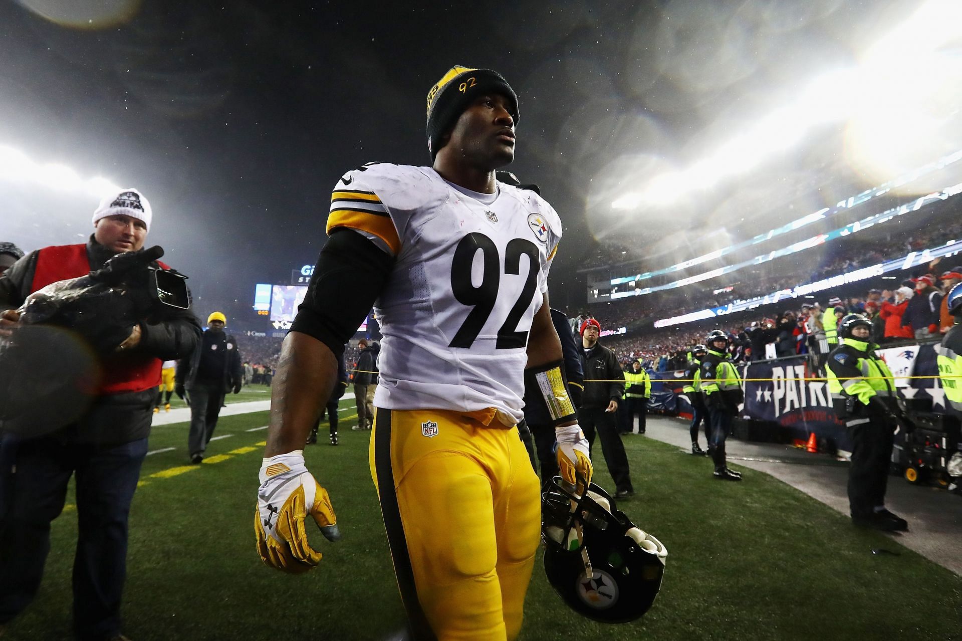 James Harrison with the Pittsburgh Steelers