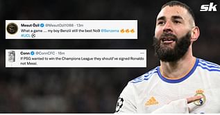 Twitter explodes as Karim Benzema's hattrick inspires historic Real Madrid comeback against PSG