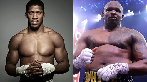 Anthony Joshua (left) and Dillian Whyte (right)