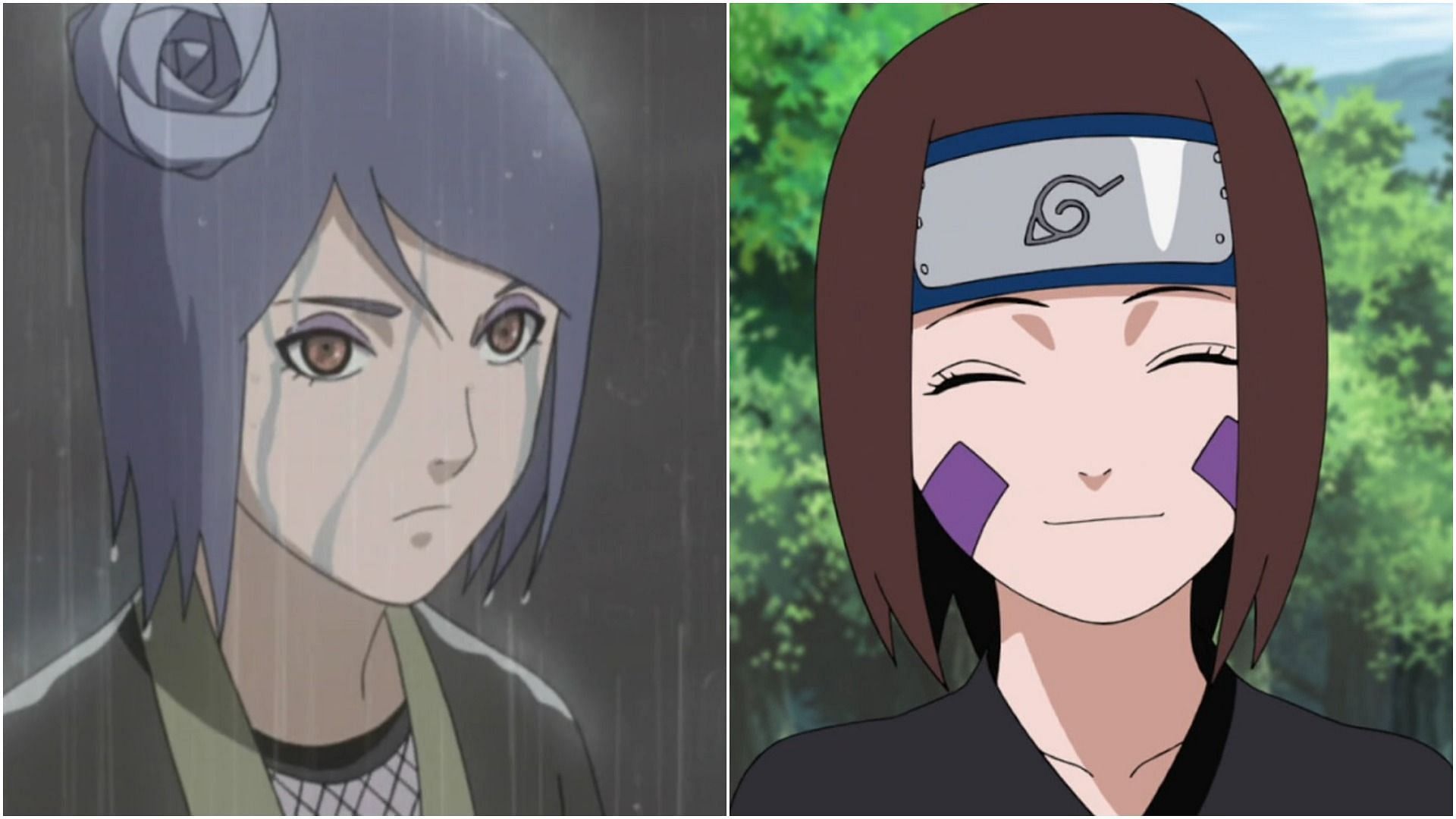 Konan and Rin as seen in the &#039;Naruto&#039; anime (Image via Sportskeeda)