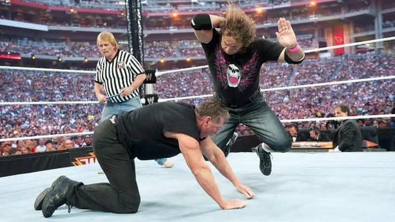 Bret Hart and McMahon at WrestleMania XXVI.