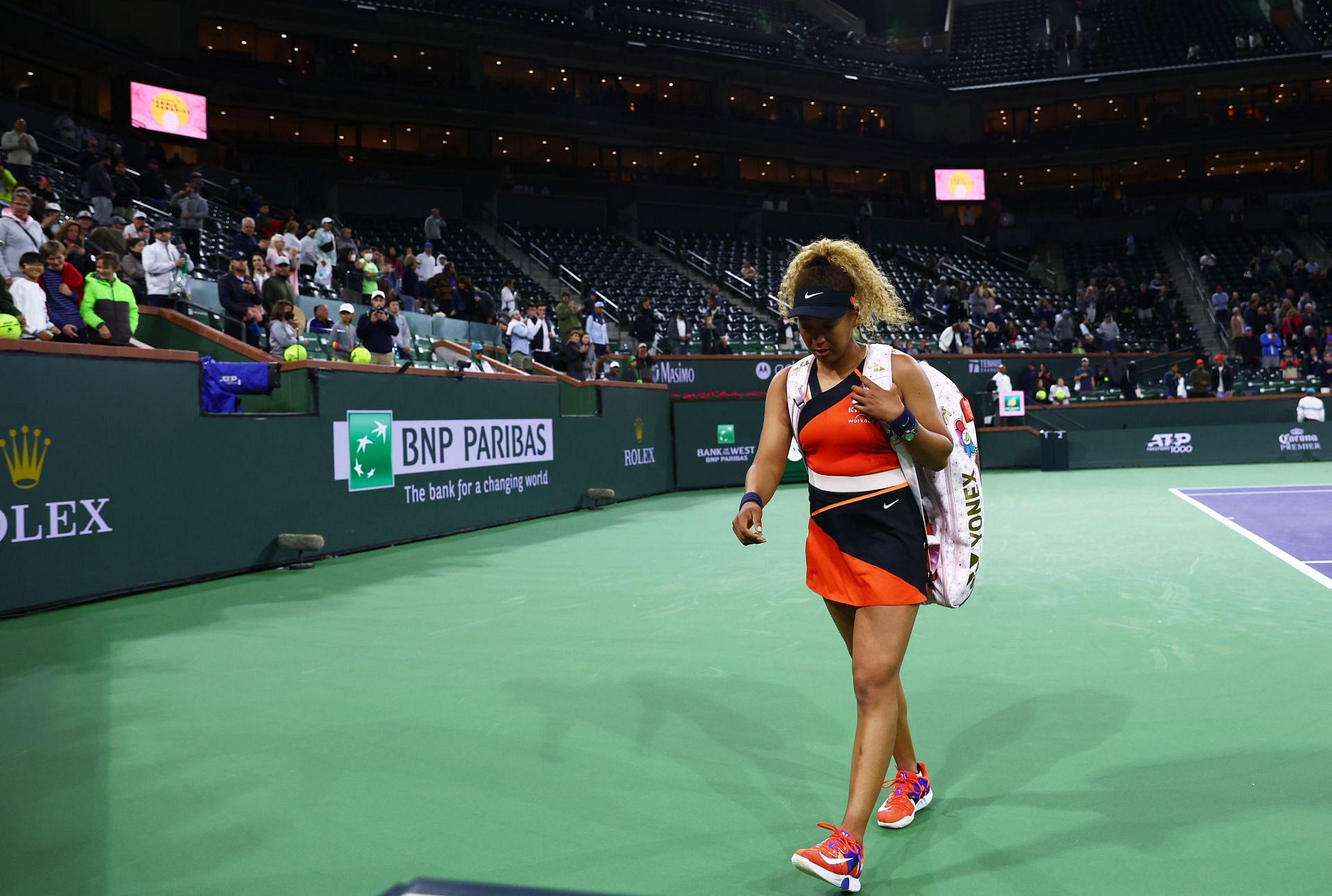 Naomi Osaka was heckled during her match against Veronika Kudermetova