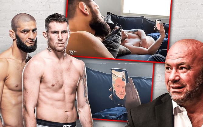 Watch: Khamzat Chimaev and Darren Till Facetime Dana White