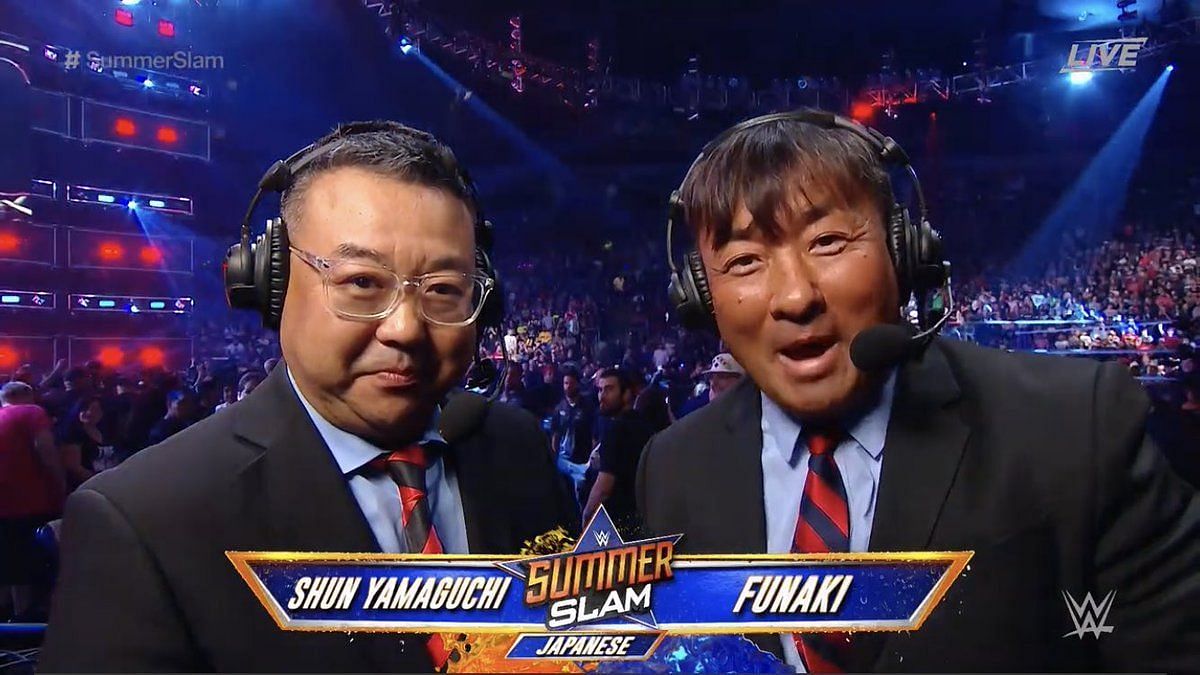 Funaki is still signed under WWE, where he does commentary in the Japanese language