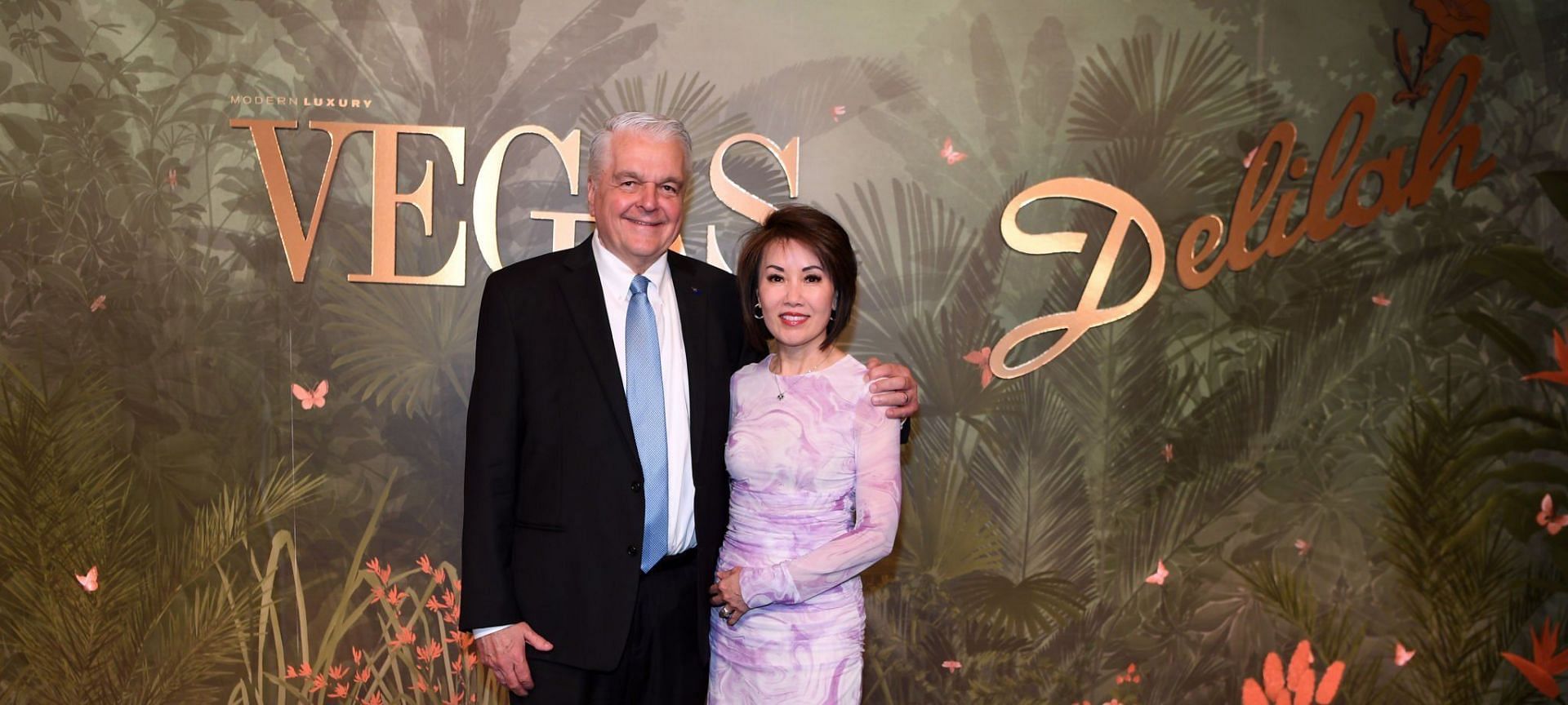 Steve Sisolak and his wife Kathy faced racially offensive remarks and politically inappropriate threats (Image via Denise Truscello/Getty Images)