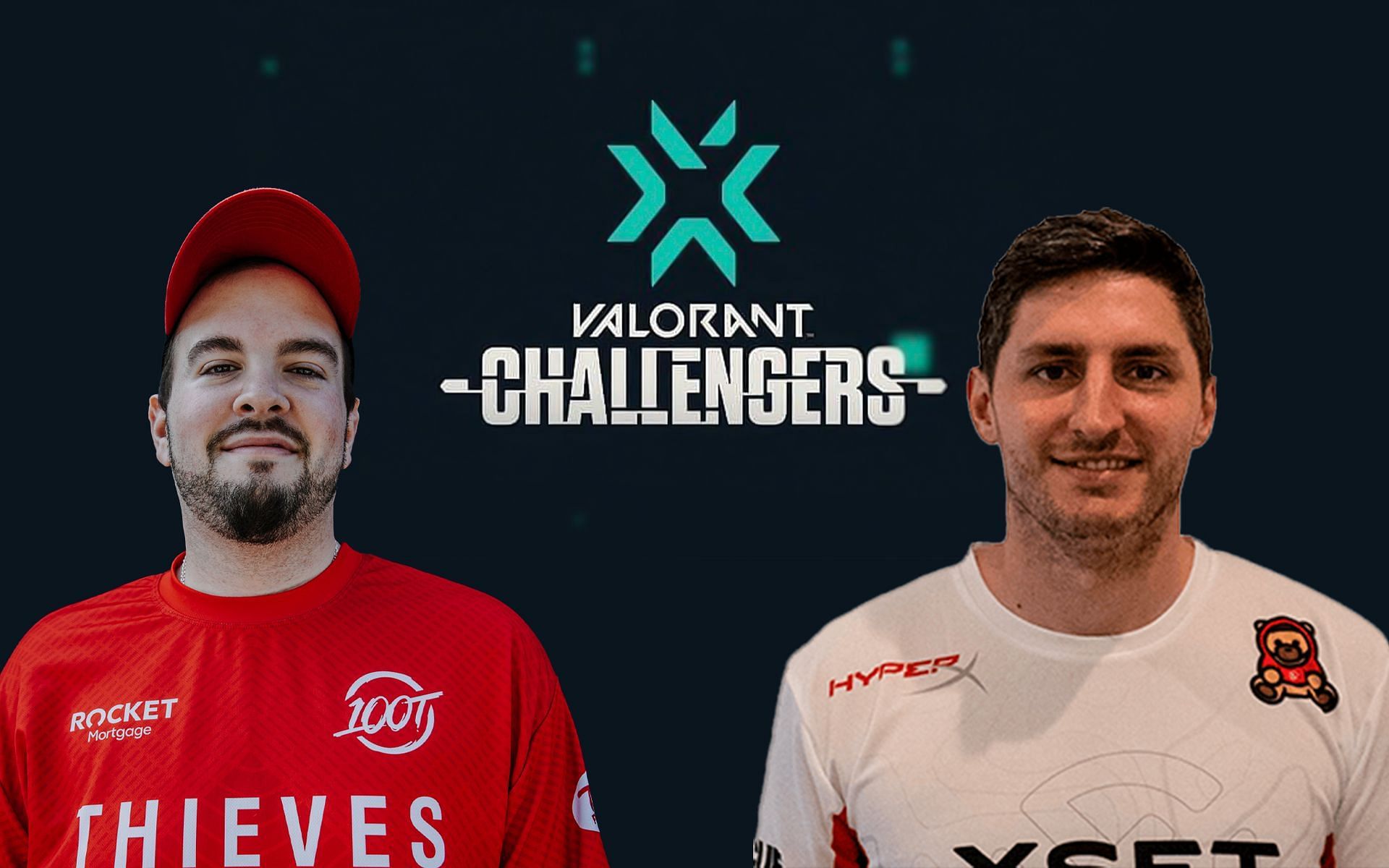 100 Thieves vs. XSET pre-match discussion in the Valorant Champions Tour Stage 1 NA Challengers (Image via Sportskeeda)