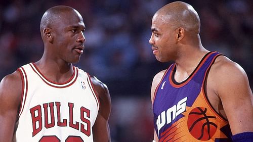 Michael Jordan and Charles Barkley. (Photo: CBS Sports)