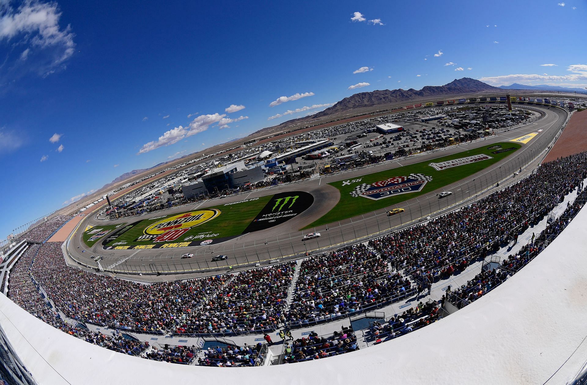 General view during the Monster Energy NASCAR Cup Series Pennzoil 400 presented by Jiffy Lube at Las Vegas Motor Speedway