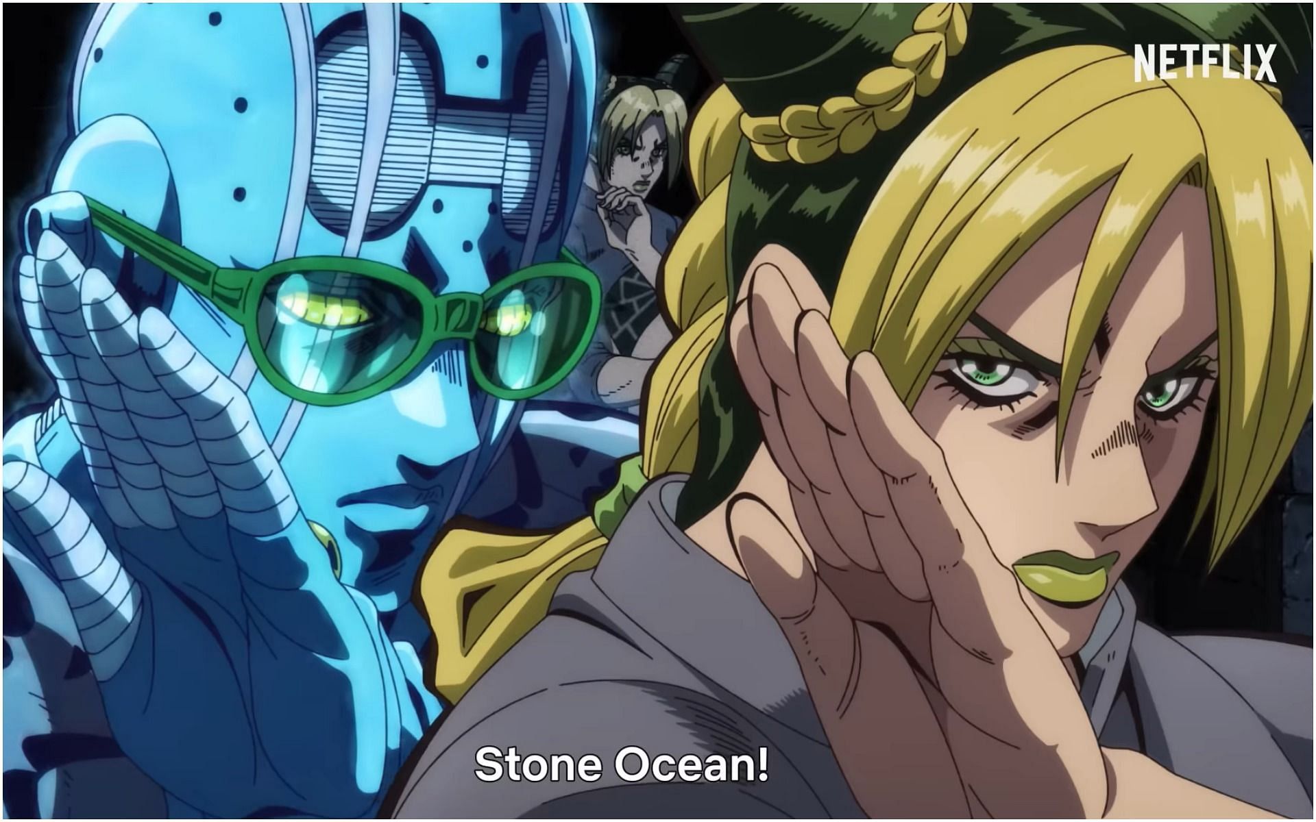 New trailer and key visual for Stone Ocean revealed in Anime Japan (Image via Netflix)